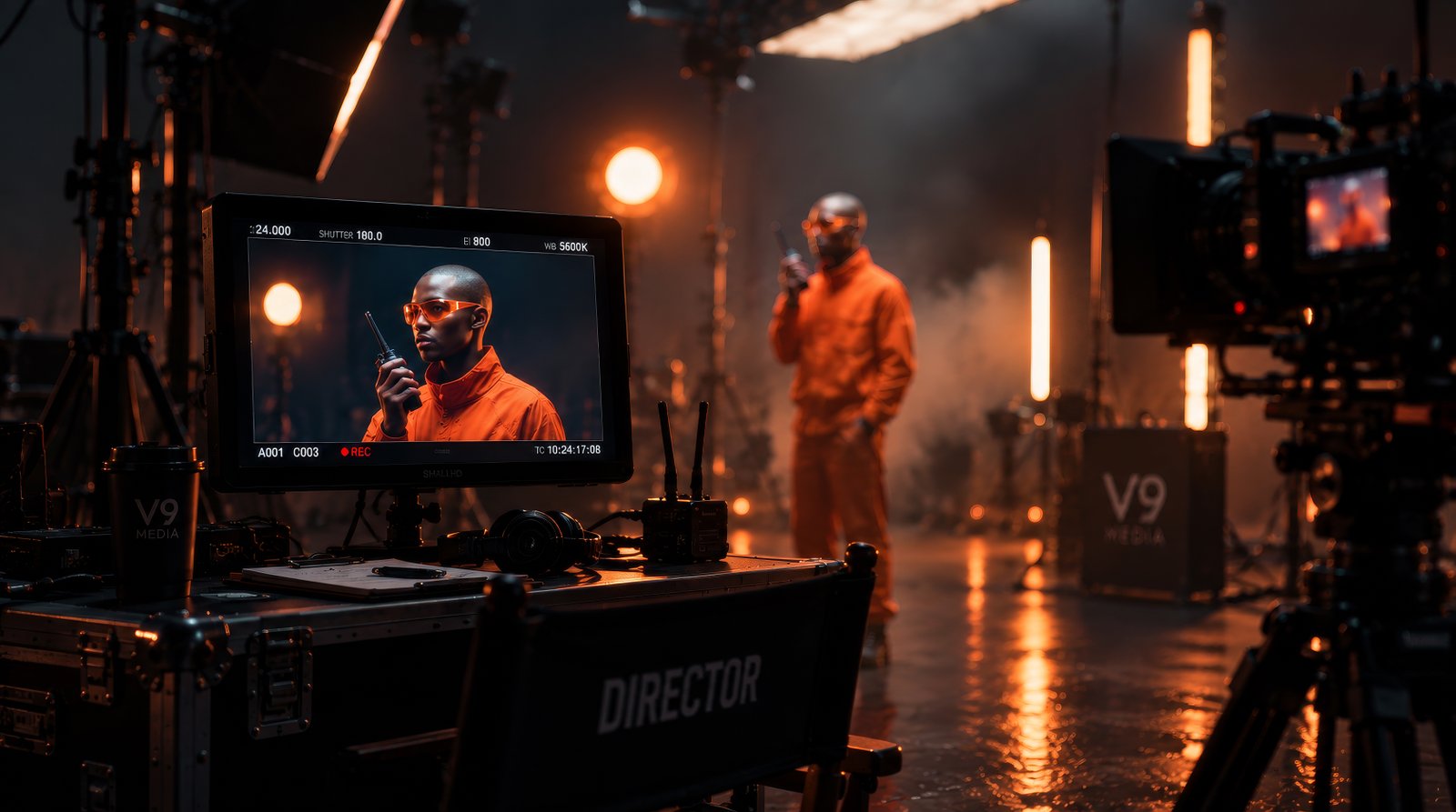 V9 production set in Dubai